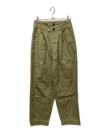 Curensology（カレンソロジー）の古着「タックパンツ」｜カーキ