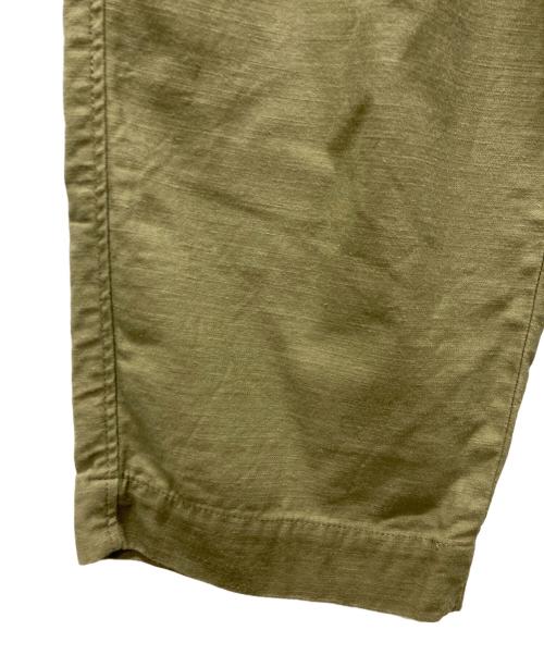Curensology（カレンソロジー）Curensology (カレンソロジー) タックパンツ カーキ サイズ:Fの古着・服飾アイテム