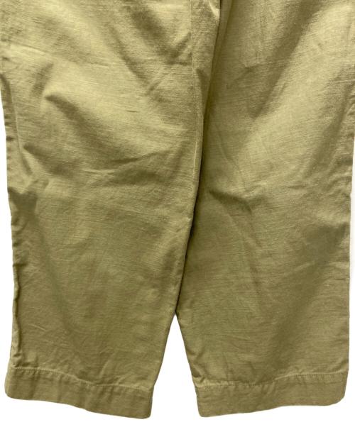 Curensology（カレンソロジー）Curensology (カレンソロジー) タックパンツ カーキ サイズ:Fの古着・服飾アイテム