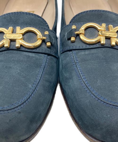 Salvatore Ferragamo（サルヴァトーレ フェラガモ）Salvatore Ferragamo (サルヴァトーレ フェラガモ) ガンチーニローファー ネイビー サイズ:6の古着・服飾アイテム