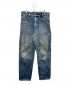 LIMI feuリミフゥ）の古着「ラメデニムパンツ」｜インディゴ