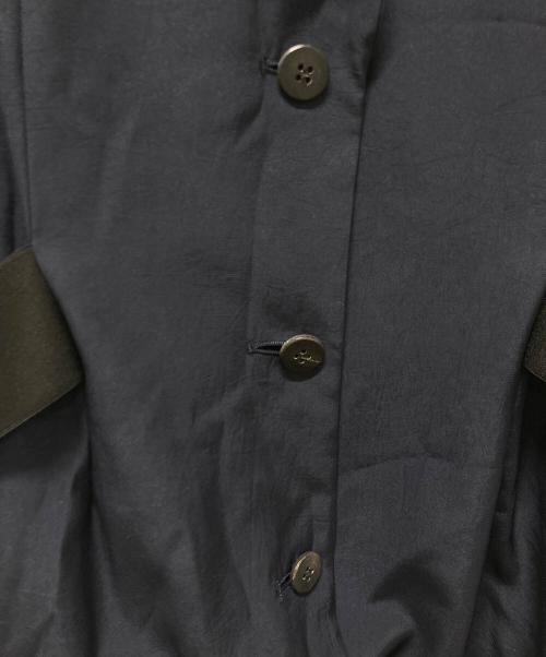 ISSEY MIYAKE（イッセイミヤケ）ISSEY MIYAKE (イッセイミヤケ) メッシュ切替ジャケット ネイビー サイズ:３の古着・服飾アイテム