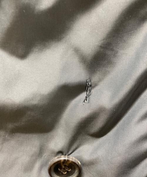 ISSEY MIYAKE（イッセイミヤケ）ISSEY MIYAKE (イッセイミヤケ) スタンドカラー ダブルブレスト ギャザー ロングコート グレー サイズ:1の古着・服飾アイテム