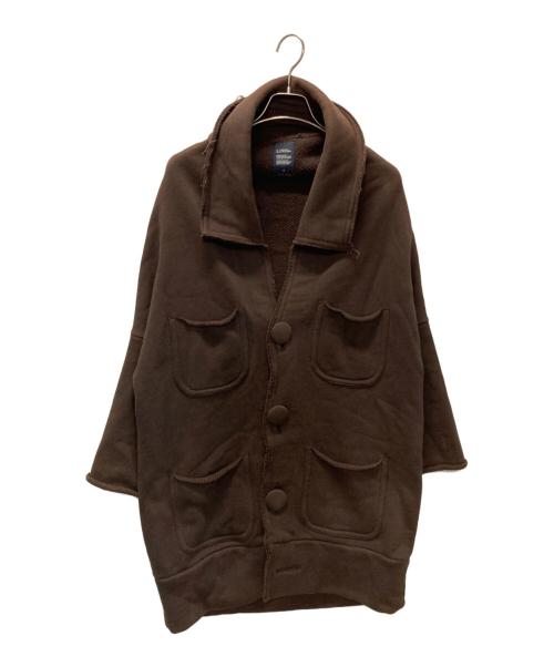 LIMI feu（リミフゥ）LIMI feu (リミフゥ) スウェット ワーク コート ブラウン サイズ:Sの古着・服飾アイテム