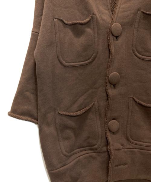 LIMI feu（リミフゥ）LIMI feu (リミフゥ) スウェット ワーク コート ブラウン サイズ:Sの古着・服飾アイテム