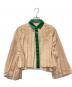 sacai（サカイ）の古着「シアープリーツ比翼シャツブラウス」｜ベージュ