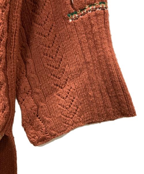 Mame Kurogouchi（マメクロゴウチ）mame kurogouchi (マメクロゴウチ) Oversized Chunky Knit Cardigan ブラウン サイズ:1の古着・服飾アイテム