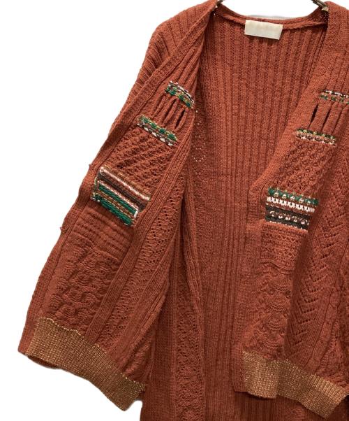 Mame Kurogouchi（マメクロゴウチ）mame kurogouchi (マメクロゴウチ) Oversized Chunky Knit Cardigan ブラウン サイズ:1の古着・服飾アイテム