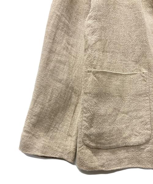 6(ROKU) BEAUTY&YOUTH（ロク ビューティーアンドユース）6(ROKU) BEAUTY&YOUTH (ロク ビューティーアンドユース) LINEN 2B JACKET ベージュ サイズ:36の古着・服飾アイテム