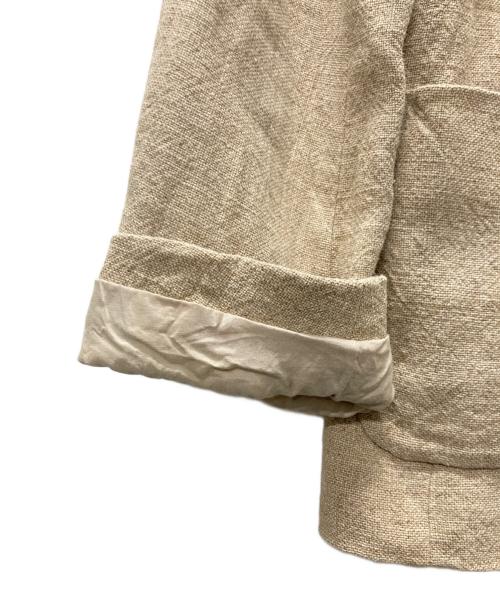 6(ROKU) BEAUTY&YOUTH（ロク ビューティーアンドユース）6(ROKU) BEAUTY&YOUTH (ロク ビューティーアンドユース) LINEN 2B JACKET ベージュ サイズ:36の古着・服飾アイテム