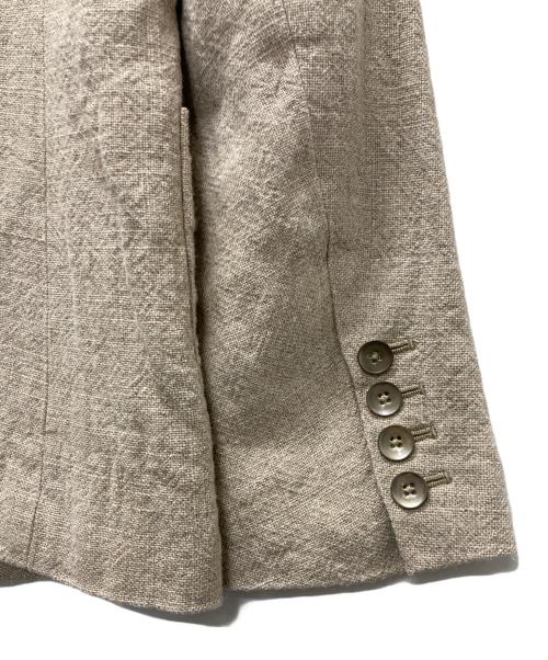 6(ROKU) BEAUTY&YOUTH（ロク ビューティーアンドユース）6(ROKU) BEAUTY&YOUTH (ロク ビューティーアンドユース) LINEN 2B JACKET ベージュ サイズ:36の古着・服飾アイテム