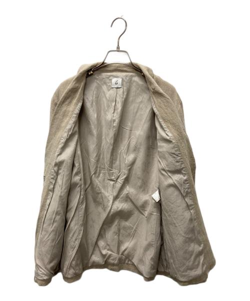6(ROKU) BEAUTY&YOUTH（ロク ビューティーアンドユース）6(ROKU) BEAUTY&YOUTH (ロク ビューティーアンドユース) LINEN 2B JACKET ベージュ サイズ:36の古着・服飾アイテム