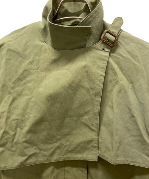 Aquascutum（アクアスキュータム）Aquascutum (アクアスキュータム) コットンナイロン素材ビッグシルエットコート オリーブ サイズ:Mの古着・服飾アイテム