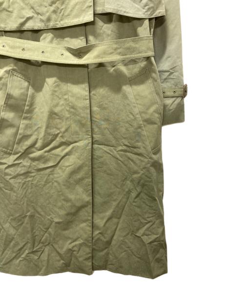 Aquascutum（アクアスキュータム）Aquascutum (アクアスキュータム) コットンナイロン素材ビッグシルエットコート オリーブ サイズ:Mの古着・服飾アイテム