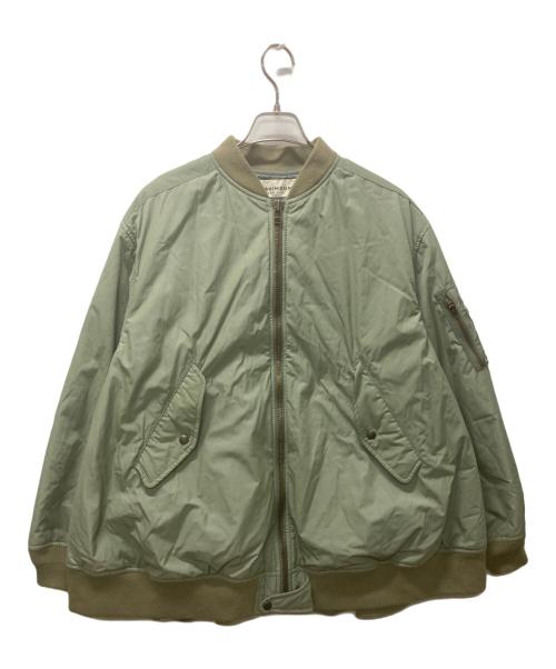 THE SHINZONE（ザ シンゾーン）THE SHINZONE (ザ シンゾーン) FLARE L-2 変形フレアフライトジャケット グリーン サイズ:34の古着・服飾アイテム