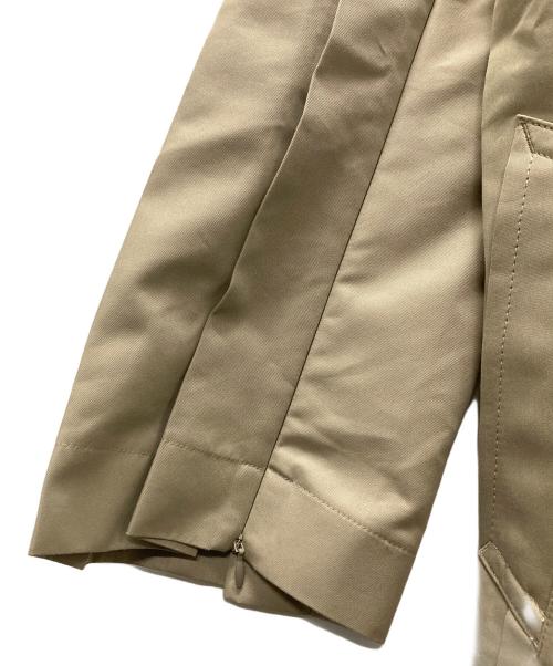 sacai（サカイ）sacai (サカイ) プリーツステンカラーチコート ベージュ サイズ:１の古着・服飾アイテム