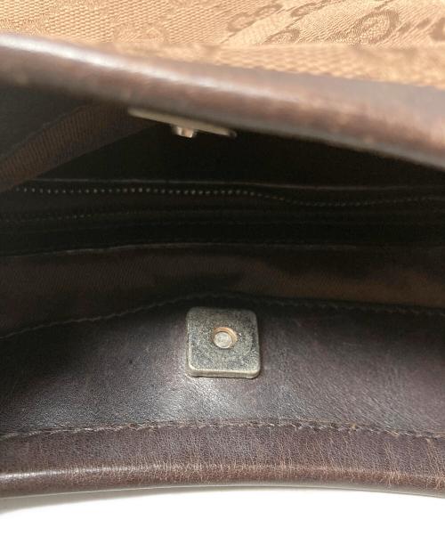 GUCCI（グッチ）GUCCI (グッチ) GGキャンバス ワンショルダーバッグ ブラウンの古着・服飾アイテム