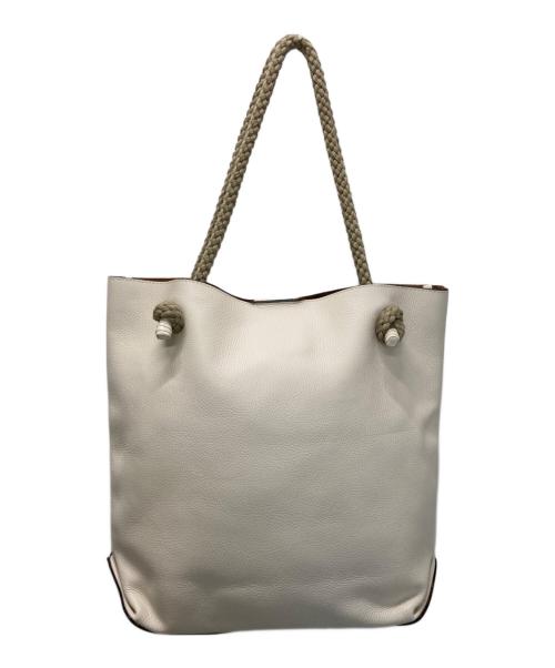 GIANNI CHIARINI（ジャンニ キアリーニ）GIANNI CHIARINI (ジャンニ キアリーニ) AZZURRA トートバッグ アイボリーの古着・服飾アイテム