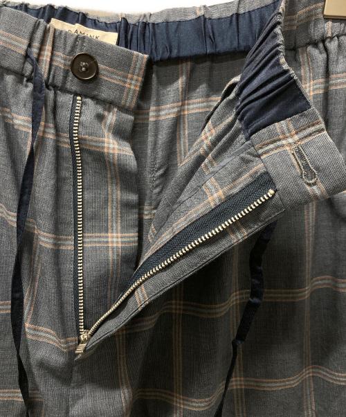 BLAMINK（ブラミンク）BLAMINK (ブラミンク) イージーチェックパンツ ネイビー サイズ:36の古着・服飾アイテム
