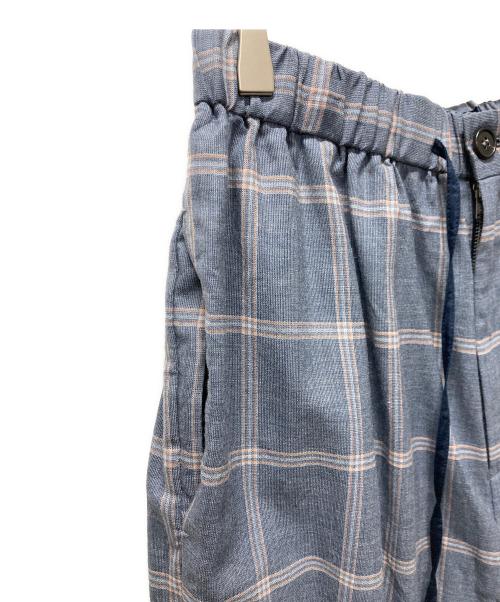 BLAMINK（ブラミンク）BLAMINK (ブラミンク) イージーチェックパンツ ネイビー サイズ:36の古着・服飾アイテム