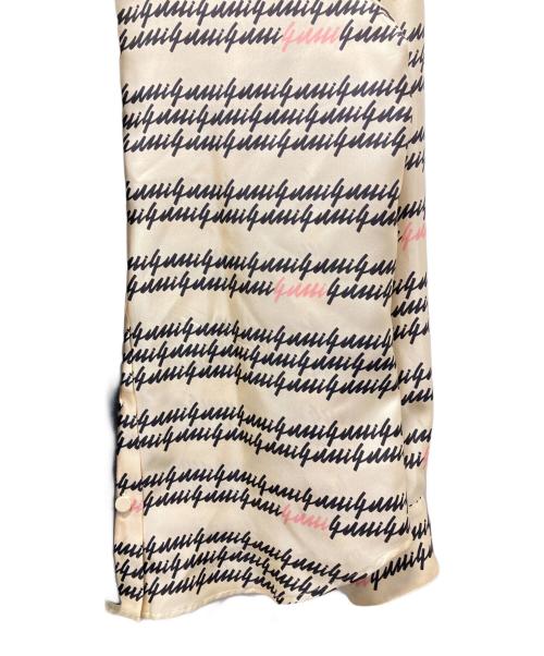 GUCCI（グッチ）GUCCI (グッチ) スクリプトプリントシルクシャツ アイボリー サイズ:38の古着・服飾アイテム