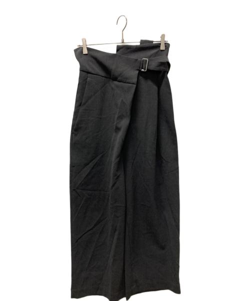 ENFOLD（エンフォルド）ENFOLD (エンフォルド) ONE-SHOULDER SARROUEL-TROUSERS グレー サイズ:36の古着・服飾アイテム