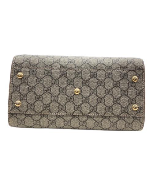 GUCCI（グッチ）GUCCI (グッチ) GGブルームス 2WAYショルダーバッグ グレー×ブラウンの古着・服飾アイテム