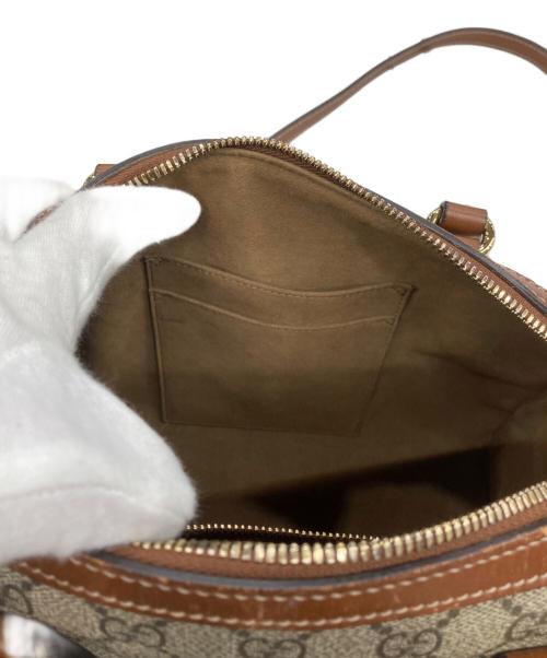 GUCCI（グッチ）GUCCI (グッチ) GGブルームス 2WAYショルダーバッグ グレー×ブラウンの古着・服飾アイテム