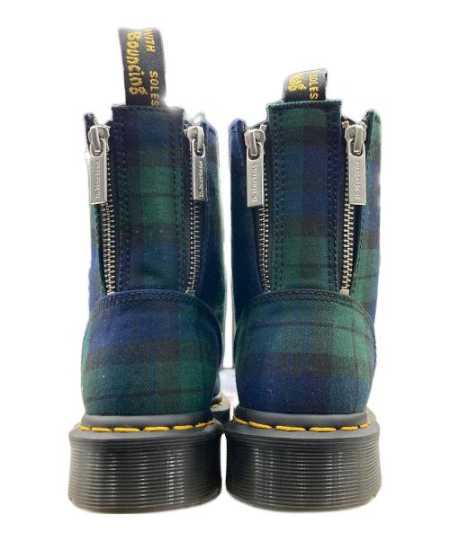 Dr.Martens（ドクターマーチン）Dr.Martens (ドクターマーチン) CORE APPLIQUE 1460 ZIP グリーン×ネイビー サイズ:UK5の古着・服飾アイテム