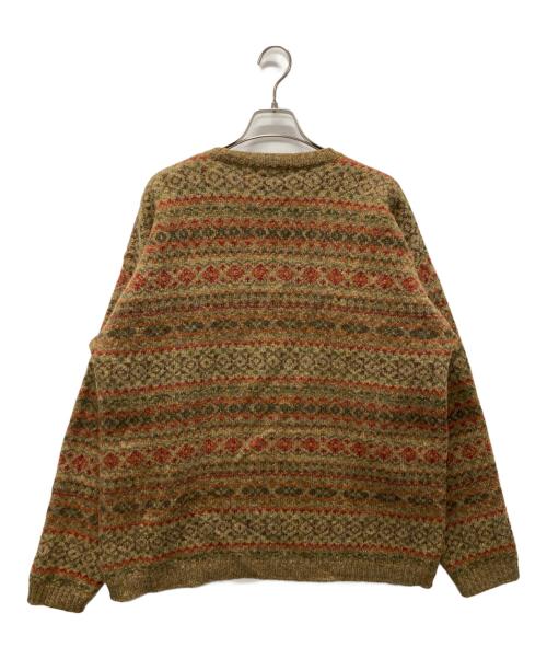 L.L.Bean（エルエルビーン）L.L.Bean (エルエルビーン) 90's総柄ニット ベージュ サイズ:Mの古着・服飾アイテム