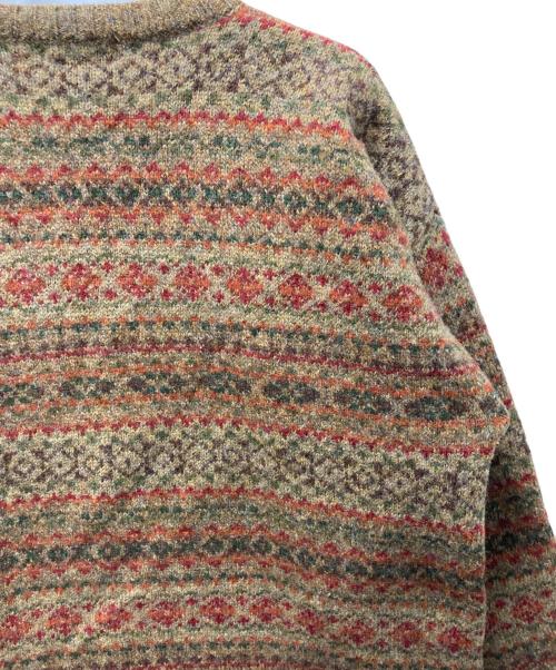 L.L.Bean（エルエルビーン）L.L.Bean (エルエルビーン) 90's総柄ニット ベージュ サイズ:Mの古着・服飾アイテム