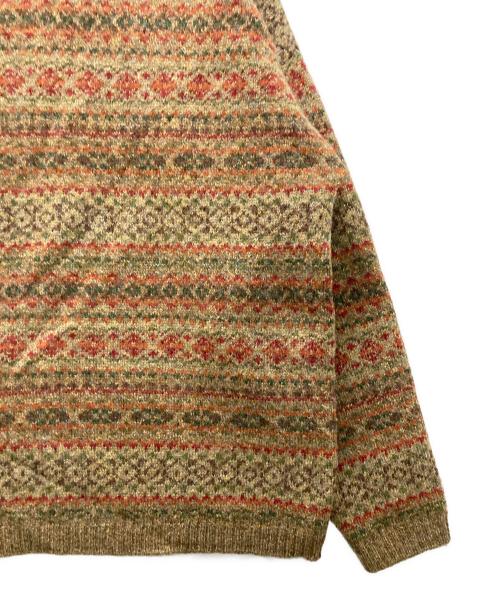 L.L.Bean（エルエルビーン）L.L.Bean (エルエルビーン) 90's総柄ニット ベージュ サイズ:Mの古着・服飾アイテム
