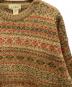 中古・古着 L.L.Bean (エルエルビーン) 90's総柄ニット ベージュ サイズ:M：7000円
