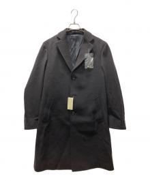 LARDINI（ラルディーニ）の古着「ウールメルトン3Bチェスターコート」｜ネイビー