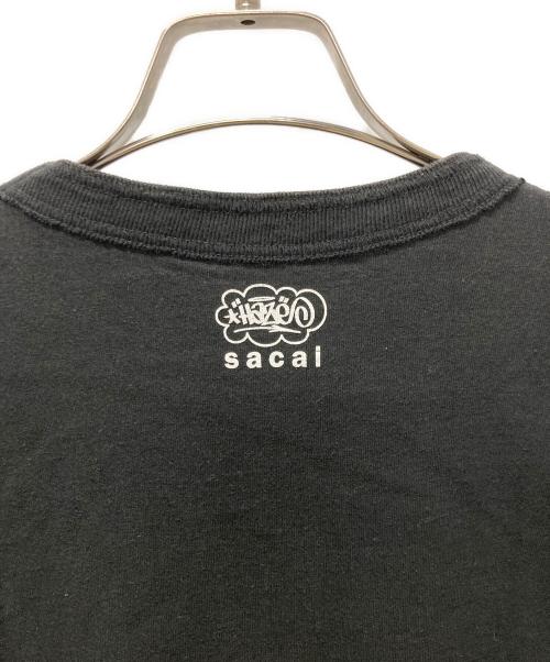 sacai（サカイ）sacai (サカイ) Eric Haze (エリック・ヘイズ) ONE KIND WORD プリントTシャツ ブラック サイズ:4の古着・服飾アイテム