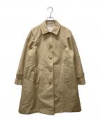 To b. by agnes b.トゥービー バイ アニエスベー）の古着「buttoned coat/ステンカラーコート」｜ベージュ