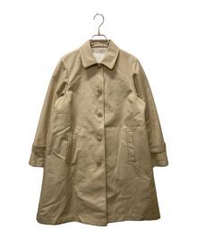 To b. by agnes b.（トゥービー バイ アニエスベー）の古着「buttoned coat/ステンカラーコート」｜ベージュ