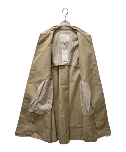 To b. by agnes b.（トゥービー バイ アニエスベー）To b. by agnes b. (トゥービー バイ アニエスベー) buttoned coat/ステンカラーコート ベージュ サイズ:36 未使用品の古着・服飾アイテム
