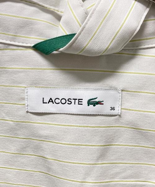 LACOSTE（ラコステ）LACOSTE (ラコステ) マルチストライプシャツドレス ベージュ サイズ:36 未使用品の古着・服飾アイテム