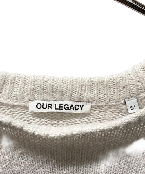 OUR LEGACY（アワーレガシー）OUR LEGACY (アワーレガシー) CHUNKY RAGLAN KNIT/ヘンプ混ラグランニット ライトグレー サイズ:54の古着・服飾アイテム