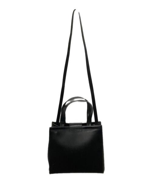 Salvatore Ferragamo（サルヴァトーレ フェラガモ）Salvatore Ferragamo (サルヴァトーレ フェラガモ) ヴァラリボン2WAYバッグ ブラックの古着・服飾アイテム