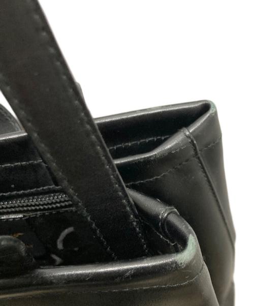 Salvatore Ferragamo（サルヴァトーレ フェラガモ）Salvatore Ferragamo (サルヴァトーレ フェラガモ) ヴァラリボン2WAYバッグ ブラックの古着・服飾アイテム