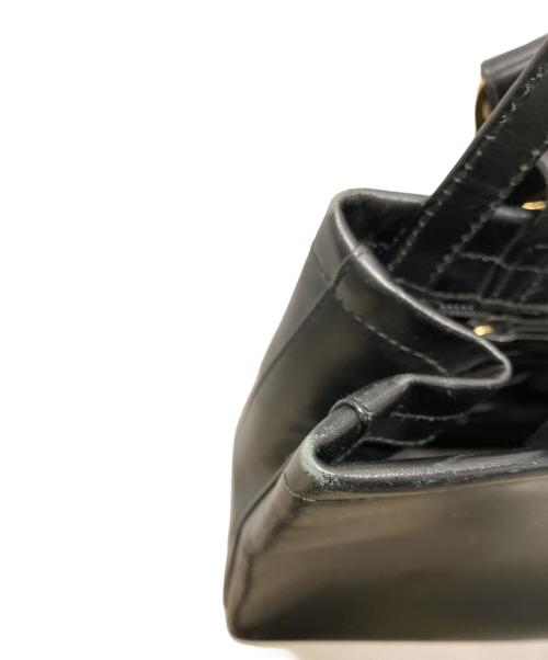 Salvatore Ferragamo（サルヴァトーレ フェラガモ）Salvatore Ferragamo (サルヴァトーレ フェラガモ) ヴァラリボン2WAYバッグ ブラックの古着・服飾アイテム