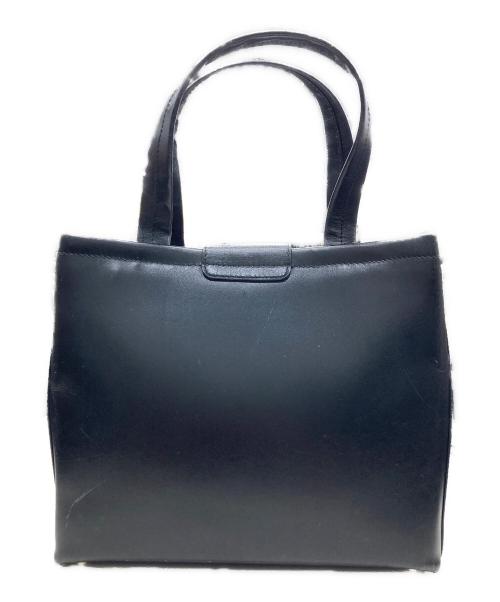 Salvatore Ferragamo（サルヴァトーレ フェラガモ）Salvatore Ferragamo (サルヴァトーレ フェラガモ) ヴァラリボン2WAYバッグ ブラックの古着・服飾アイテム