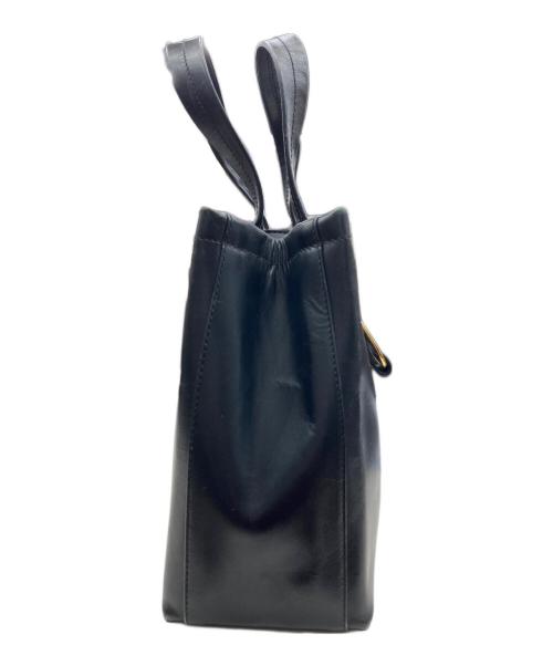 Salvatore Ferragamo（サルヴァトーレ フェラガモ）Salvatore Ferragamo (サルヴァトーレ フェラガモ) ヴァラリボン2WAYバッグ ブラックの古着・服飾アイテム