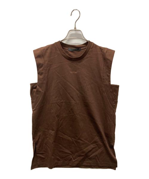 TATRAS（タトラス）TATRAS (タトラス) VALDINA バルディナ/ノースリーブカットソー ブラウン サイズ:01 未使用品の古着・服飾アイテム