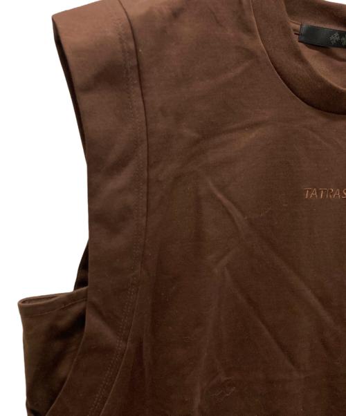 TATRAS（タトラス）TATRAS (タトラス) VALDINA バルディナ/ノースリーブカットソー ブラウン サイズ:01 未使用品の古着・服飾アイテム