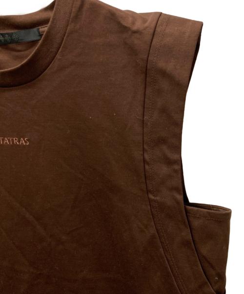 TATRAS（タトラス）TATRAS (タトラス) VALDINA バルディナ/ノースリーブカットソー ブラウン サイズ:01 未使用品の古着・服飾アイテム