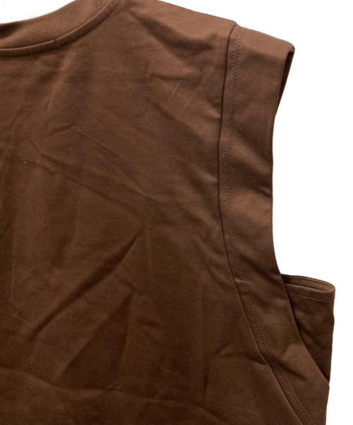 TATRAS（タトラス）TATRAS (タトラス) VALDINA バルディナ/ノースリーブカットソー ブラウン サイズ:01 未使用品の古着・服飾アイテム