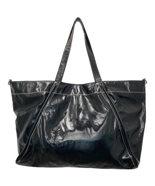 Matin Kim（マーティン・キム）Matin Kim (マーティン・キム) BIG COATING TOTE BAG ブラックの古着・服飾アイテム